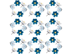 Alfinetes Decorativos Fofos Da Veemoon, 50 Unidades, Em Formato De Flor Relevo, Para Quadro De Avisos Escritório