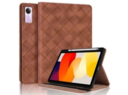 Capa de couro inteligente com relevo de diamante Webake para tablet
