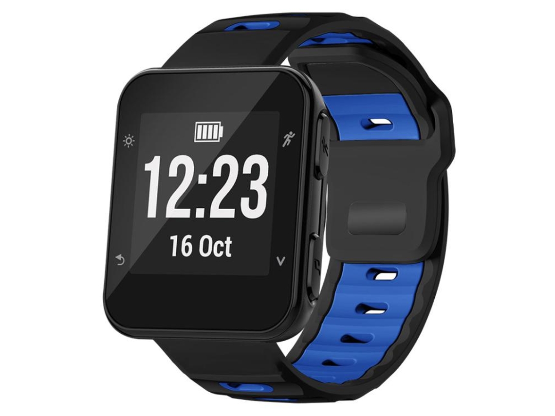 Bracelete para Garmin Ocean Silicone Bicolor Fivela Dupla Cinza e Preto XIAOMOYU (26mm)