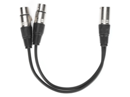 Aetheria cabo Xlr Macho para Duplo Xlr Fêmea Splitter Áudio Microfone 0.3m Jd6068 Jorindo
