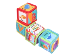 Mali blocos Macios para Bebê com Padrões de Desenhos Animados Brincadeiras Educativas para Bebês 0 Ano+