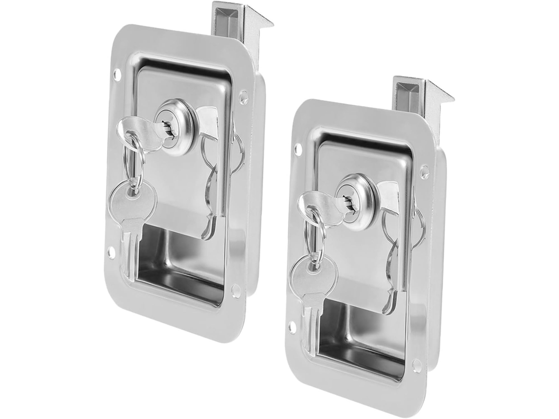 peças de suporte de incrustação em aço inoxidável para reboque e RV, com Alça