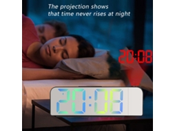 Ic Despertador Simples Led Display Digital Relógio Eletrônico Slowmoose