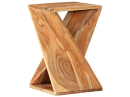 Side Table, Side Tables Vidaxl Marrom Madeira De Acácia (n/a)