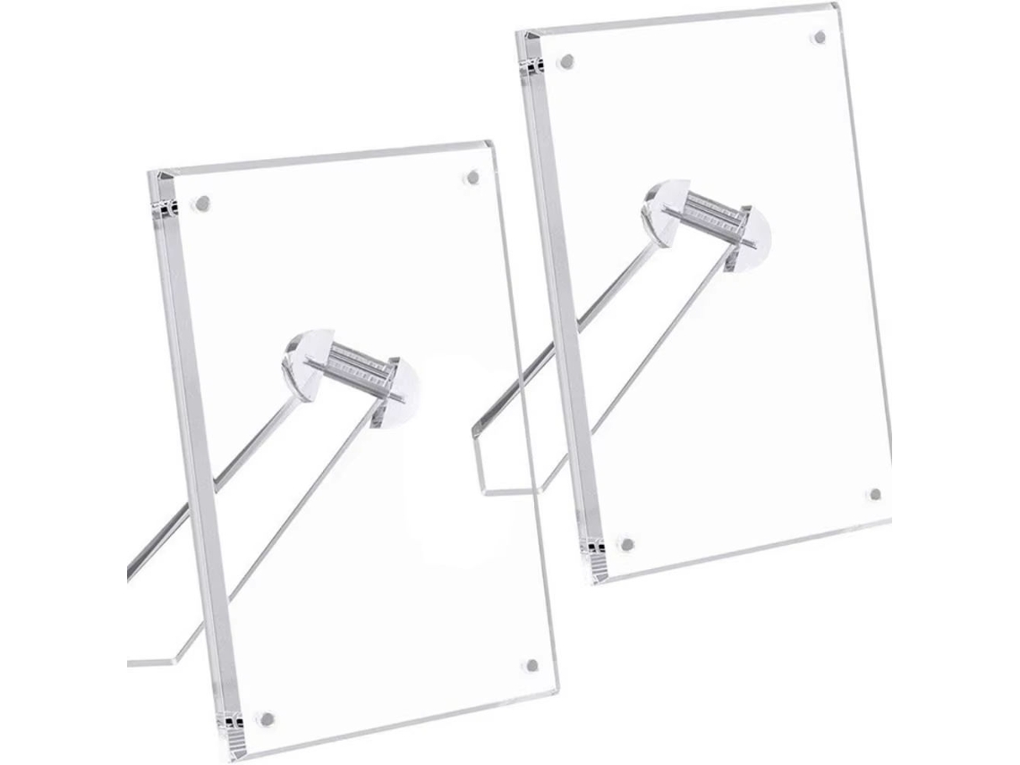 Quadro De Acrílico Magnético Transparente, Com Suporte, 7 Polegadas Sfushos (127178mm)