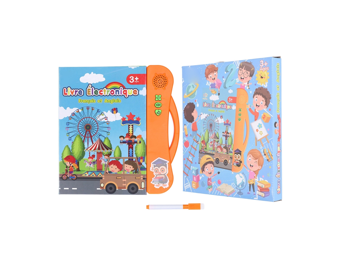 Ats libro de Sonidos Francés para Niños Libro Interactivo de Aprendizaje Musical Regalo de Cumpleaños Naranja