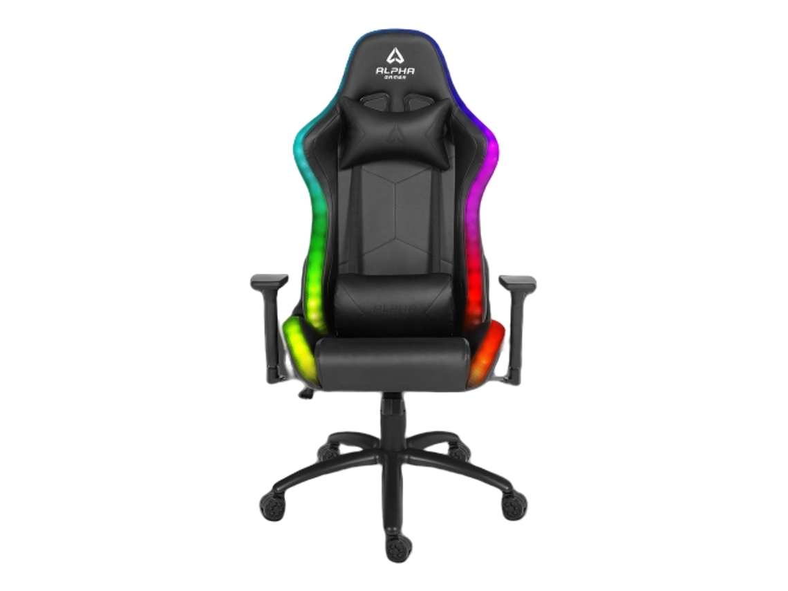 Cadeira Gaming ALPHA GAMER Cygnus RGB (Outlet Grade B - Até 130 kg - Classe 4 - Preto)