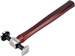 Furadeira De Impacto Industrial Revestida Em Couro Com Cabo De Madeira Resistente, Ideal Para Profissionais Que Trabalham Com Aço.