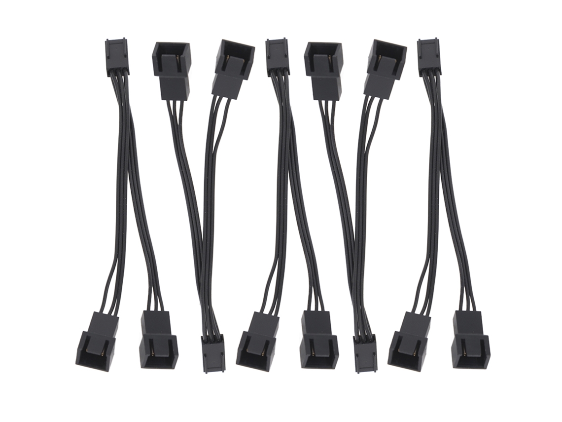 Aetheria 5 Cabos Adaptadores de Ventilador 2 em 1 3 Pinos Fêmea para 3+2 Pinos Macho Placa mãe
