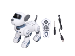 Perro Robot Rc Inteligente Para Niños Com Luz, Perro De Truques Bailarino E Viravolta, Presente De Aniversário