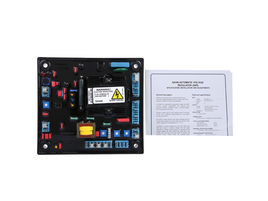 Controlador Automático de Tensão SX440 AVR para Geradores