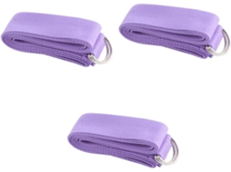 Conjunto de 3 Cintos de Alongamento Portáteis para Ioga, Fitness, Braços e Pernas | S/MARCA
