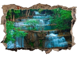 Adesivos Muraux Cascata Adesivo Mural Para Salão De Beleza Quarto Cozinha Escritório Adulto Criança 56x81cm