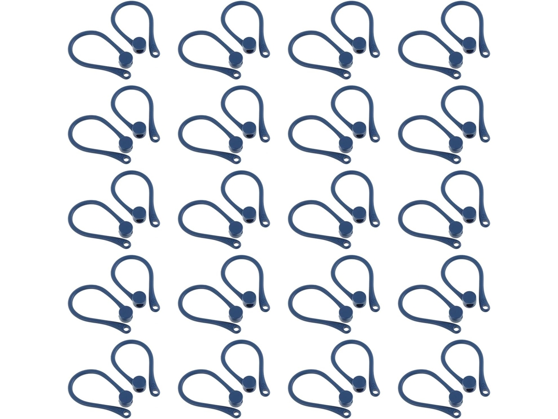 Secfou Ganchos De Orelha Anti-perda, Azuis, Para Fones De Ouvido Sem Fio, 20 Pares, Plástico Leve E Ergonômico