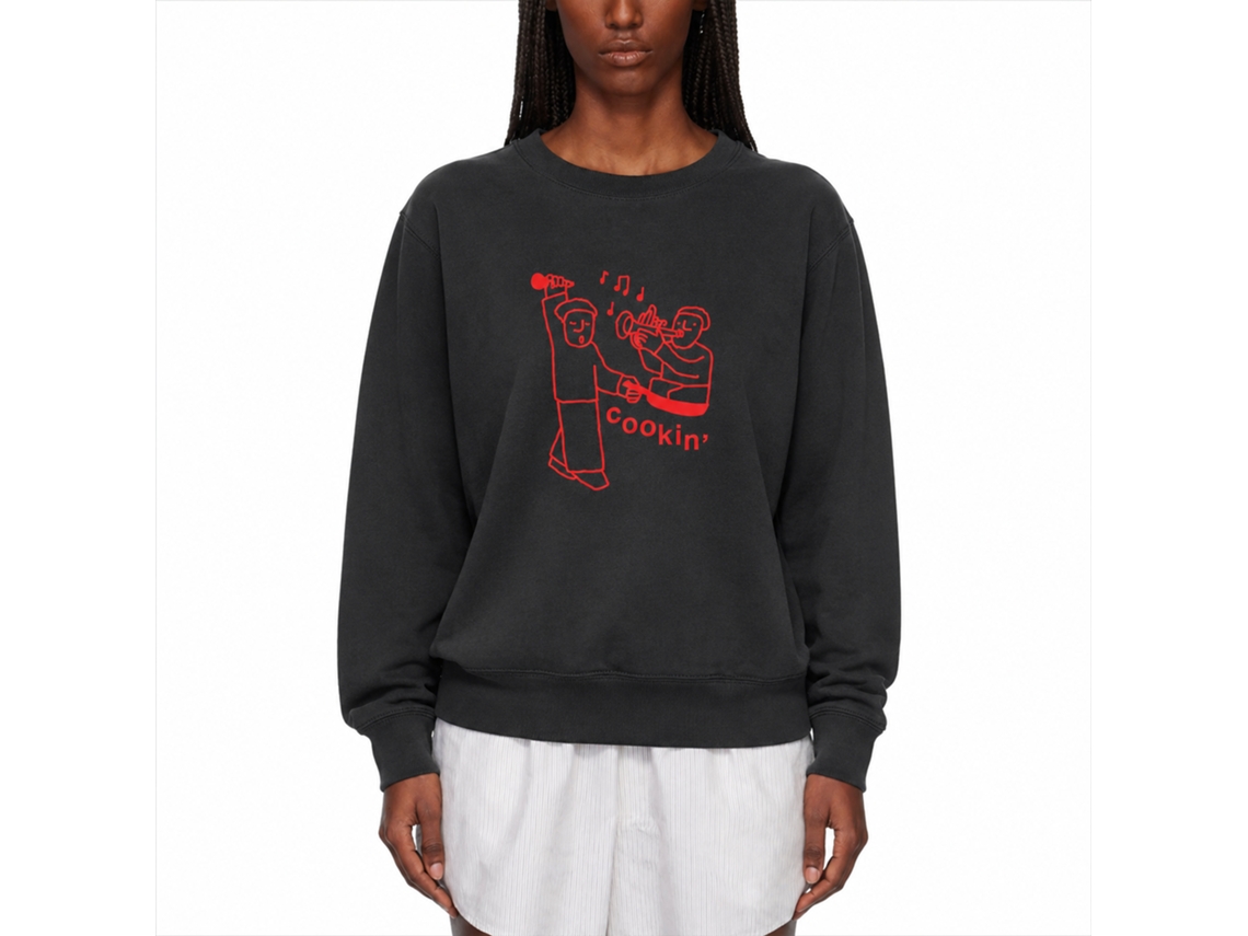 Rockinstone Cookin' Black Classic Sweatshirt Unique Designer Style