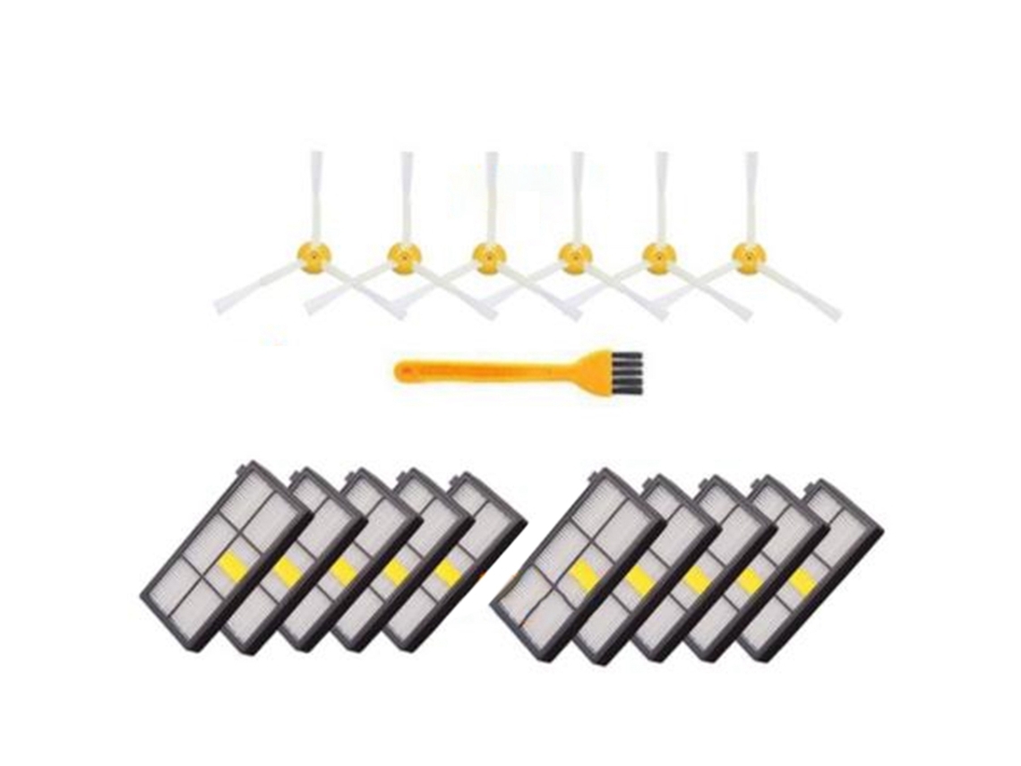 Acessórios de robô arrebatador filtros hepa para irobot roomba série 800 900 peças de reposição kit de escovas de reposição