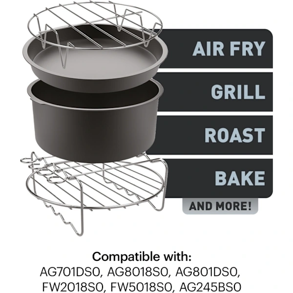 Conjunto De Acessórios Obh Norda/tefal Easy Fry Para Fritadeira Obh Norda Xxl