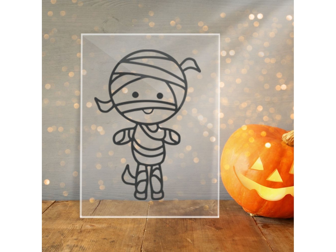 Ornamento De Acrílico Claro Para Decoração De Halloween