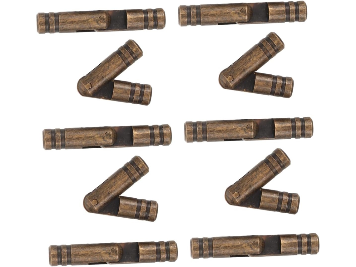 Conjunto De 10 Dobradiças Cilíndricas Latão Para Caixas Armazenamento, Dobradiças Ocultas De 5mm Na Cor Preta, Ideais