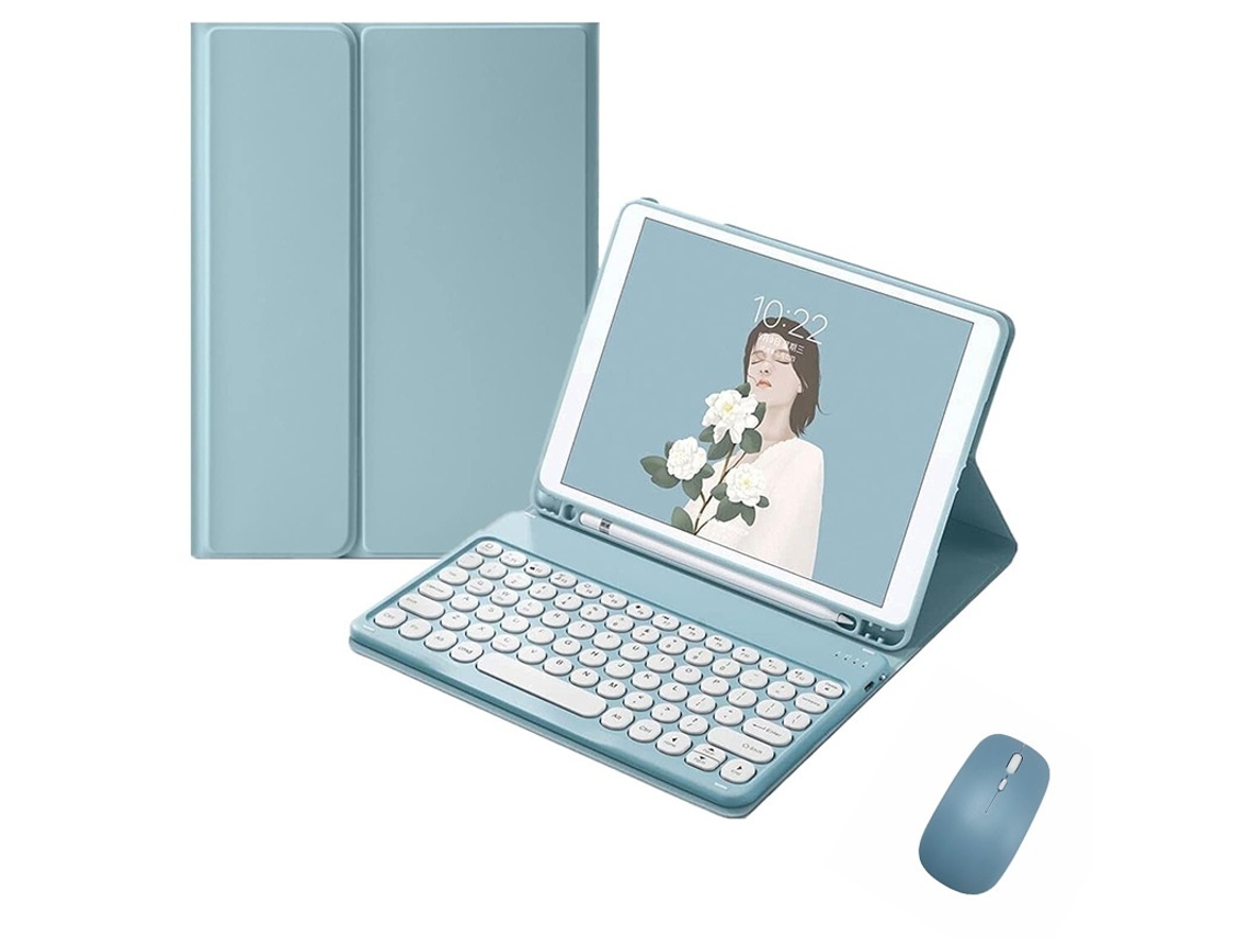 Lurelia Capa Com Teclado Bluetooth Para Ipad 10.9 Com Suporte Para Caneta