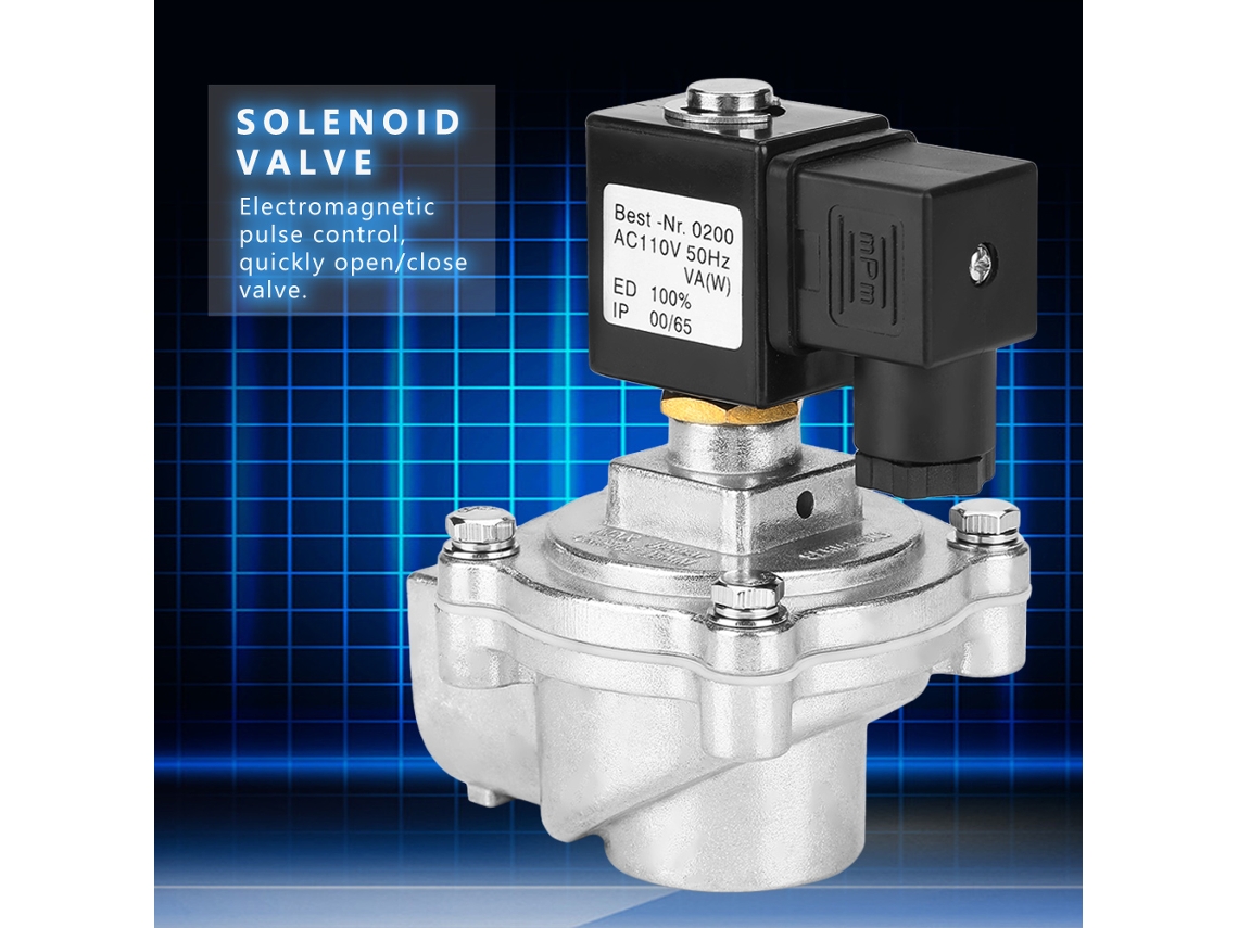 Válvula Eletromagnética De 2 Posições Em Ângulo Com Pulsador Ac 110v Da Laxiscreed