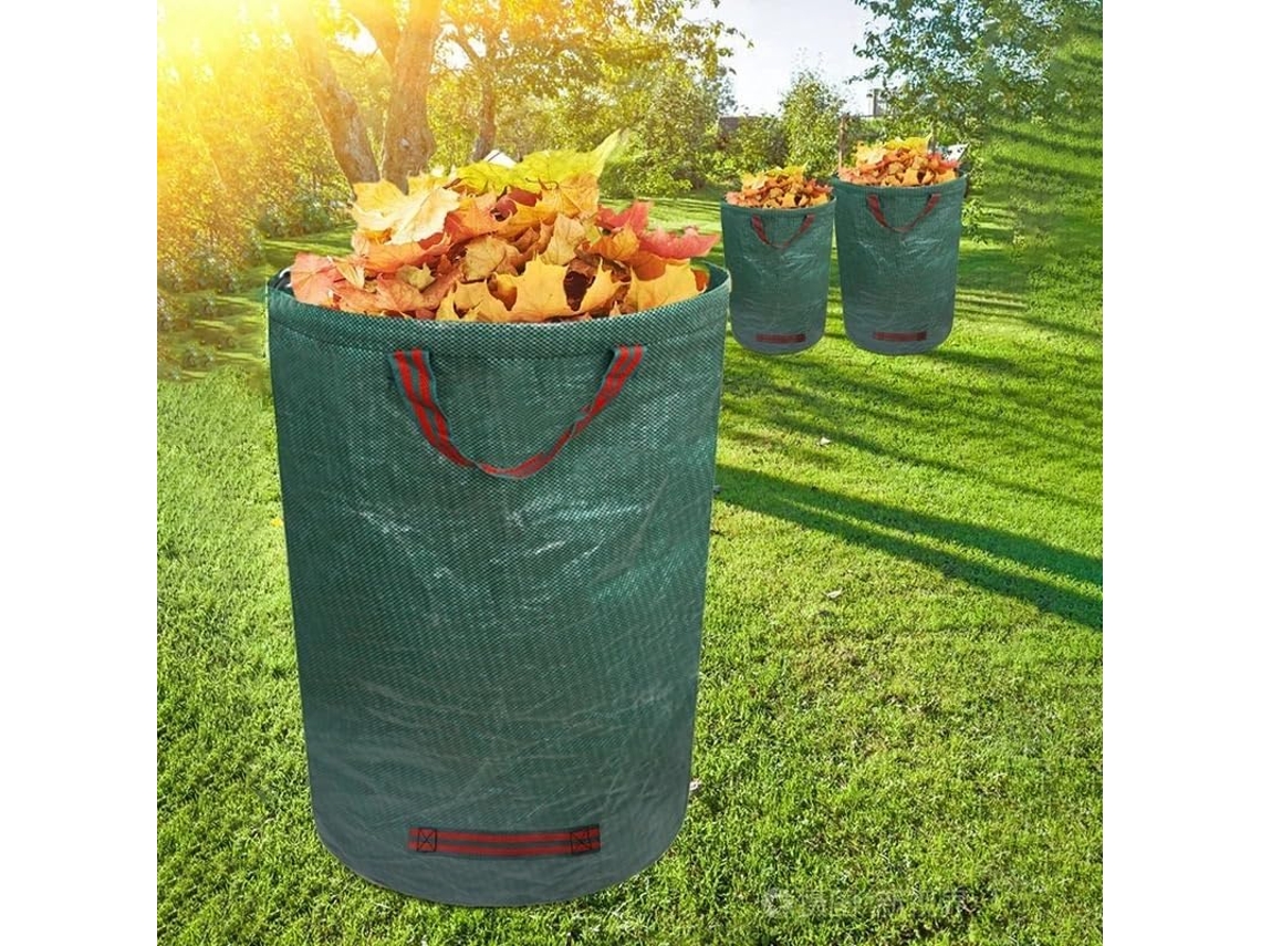 Saco Coletor De Folhas Portátil Para Jardinagem, Organizador Resíduos