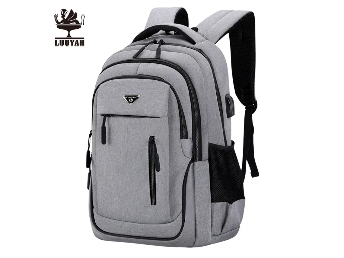 Mochila De Computador Empresarial Recarregável Usb De Alta Capacidade, Mochila Casual, Bolsa De Viagem Para Estudantes Brilvibera