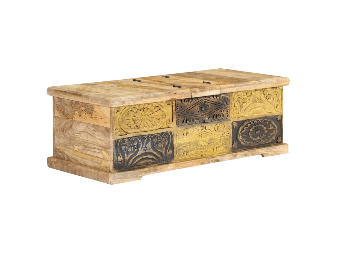 Vidaxl Mesa De Centro 100x50x35 Cm Madeira De Mangueira Maciça