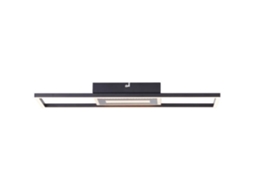 94699-06 Bre-Light Besson Plafon Led 55X16Cm Preto Metal Plástico Led 24 W Integrado Fluxo Luminoso: 2900Lm Cor Clara BRILLIANT