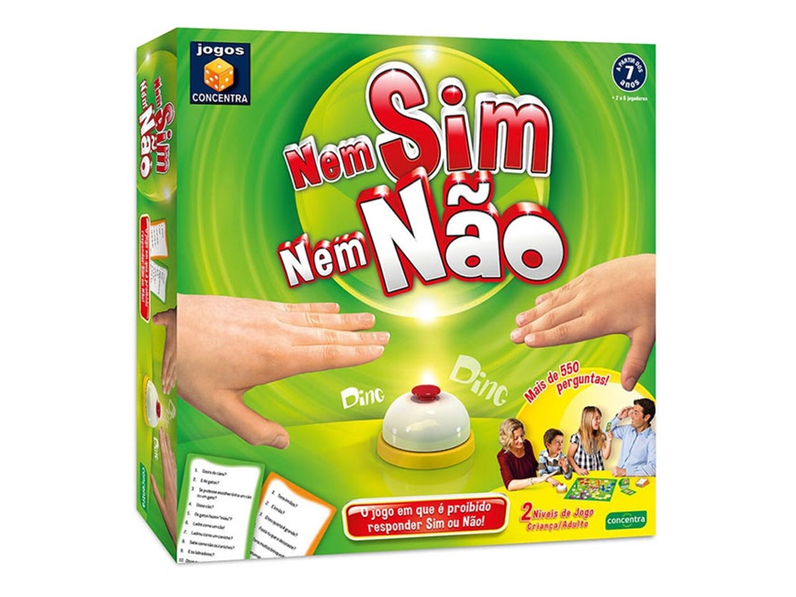 Jogo de Tabuleiro CONCENTRA Nem Sim Nem Não (Idade Mínima: 7)
