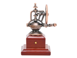 Mali cafeteira de Metal para Casa de Bonecas 1:12 Miniatura Acessório de Cozinha Antiga Bronze