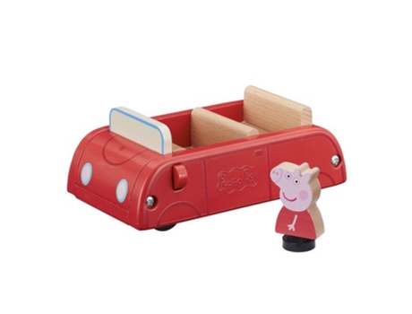 Carro de Porco Peppa e Figura de Madeira (Idade Mínima Recomendada:  meses)
