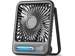 Ventilador Lalamoli, Ventilador Usb Ultrassilencioso, Vento Forte, Dobrável, 3 Velocidades Ajustáveis, Adequado Para Escritório E Quartomini Preto