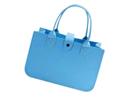 Sacola De Compras Dobrável De Feltro Para Brinquedos, Compras, Passeios, Armazenamento, Trabalho, Viagens, Piqueniques E Uso Diário, Azul Marinho.