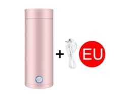 Mini Chaleira Elétrica de Viagem Chaleira Elétrica Pequena de Aço Inoxidável de 400Ml Copo de Aquecimento Elétrico 2 em 1 QINGQUE