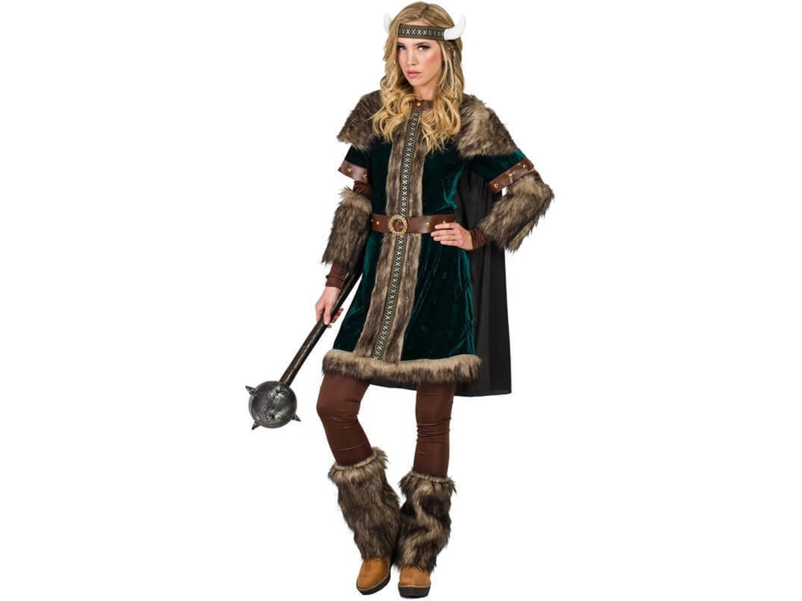 Fato de Mulher DISFRAZZES Viking Verde (Tam: XL)