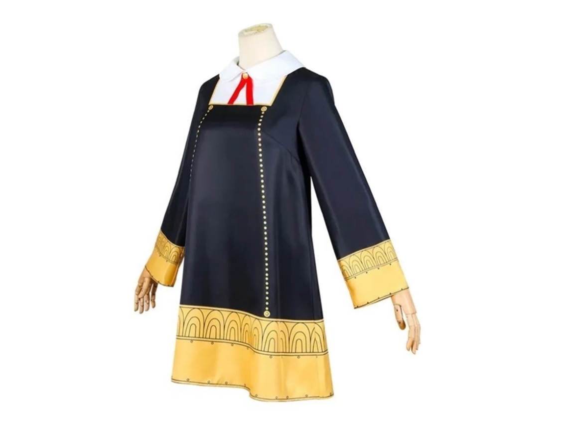 Primerox vestido Escolar de Fantasia Infantil com Meias e Acessórios de Cabelo 130