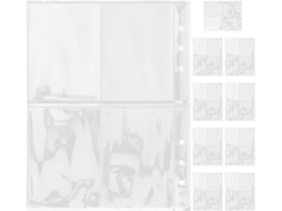 30 Peças De Páginas De Troca Para Álbum De Fotos Transparentes Para Cartões E Fotos