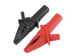 Pinças aligator Dolphin HT18A, grandes, vermelhas e pretas, para osciloscópio, acessórios, isoladas | S/MARCA