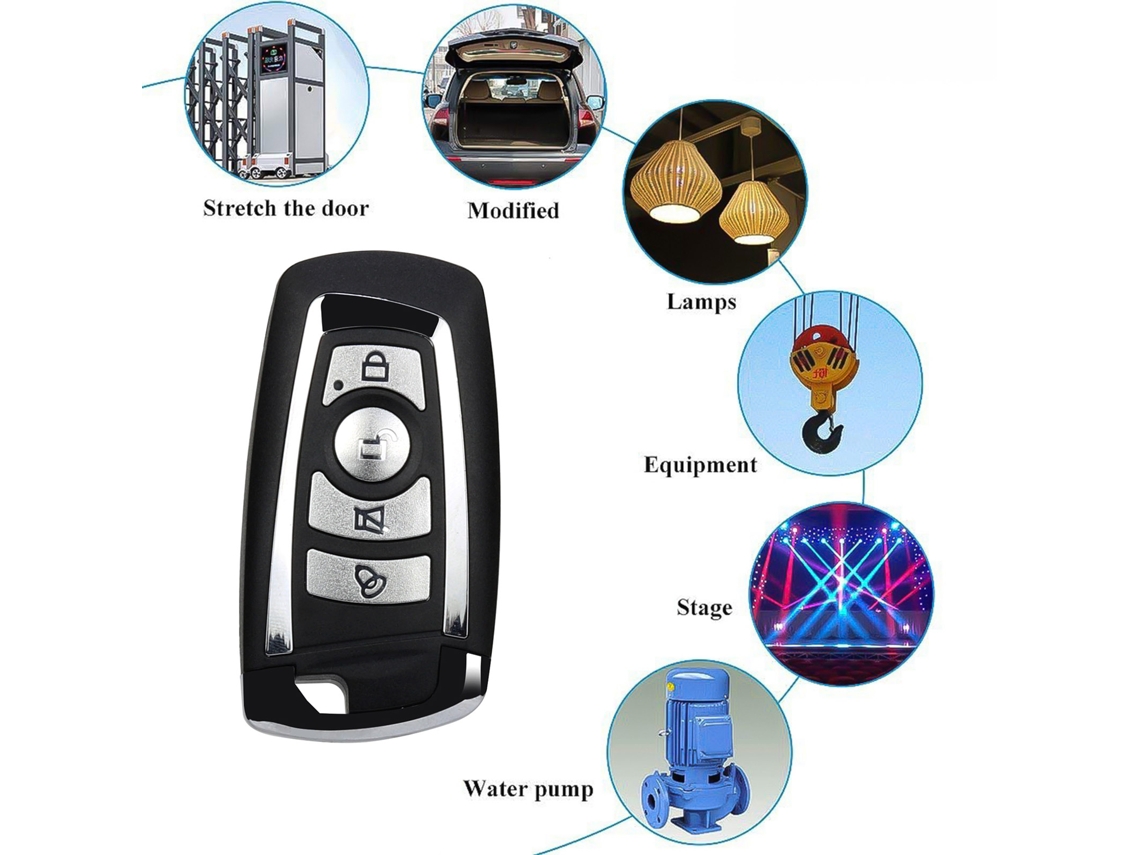Controle Remoto Clone Primerox 315mhz 4 Botões para Portão e Garagem