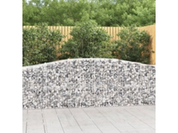 Vidaxl Cestos Gabião Arqueados 9 Pcs 400x50x80/100cm Ferro Galvanizado
