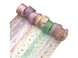 Fita Adesiva Washi, 10 Rolos, Na Cor Caramelo, Artesanato E Scrapbooking