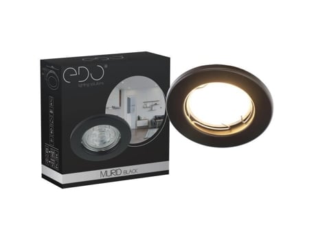 Spot De Teto Embutido Murid Preto Redondo Ip20 Preto