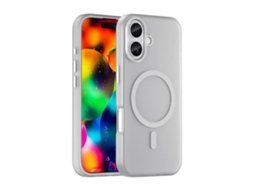 Capa Híbrida Translúcida Para Iphone 17 - Tpu E Pc Com Magsafe | Fosca - Branca