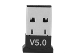 Adaptador Bluetooth 5.0 Wireless Usb Receptor, Transmissor, Acessório Cor Preta Luz Dourada