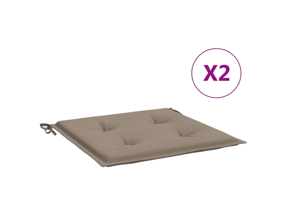 Chair Cushion, Chair Cushions Vidaxl Cinzento-acastanhado Tecido (50 X 50 X 4 Cm)