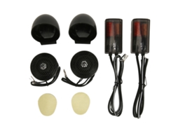 Aetheria 2pcs Tweeter Cúpula 150w Alto Sensibilidade Sistema Bi via para Som de Carro Preto