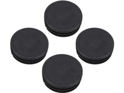 Abaodam Conjunto De 4-protetores Redondos Plástico Preto Para Móveis E Cadeiras, Design Elegante, Ampla Compatibilidade