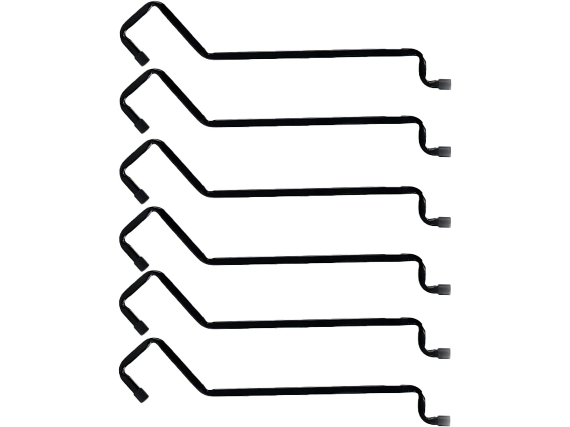 Ganchos Genéricos para Comedouros de Pássaros, 6 Ganchos para Vasos de Flores em Decks Corrimão para Comedouros 24,4 Cm CHABERLU