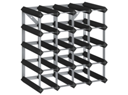 Wine Rack, Wine Racks Vidaxl Preto Madeira De Pinho (n/a)